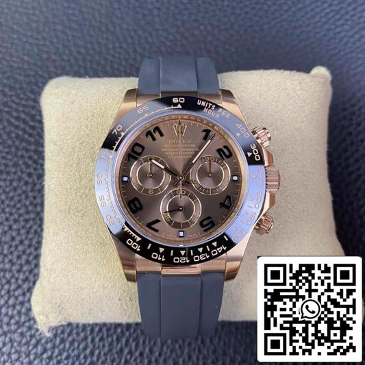 Rolex Cosmograph Daytona M116515LN-0015 1:1 Meilleure édition Clean Factory V3 Bracelet en caoutchouc