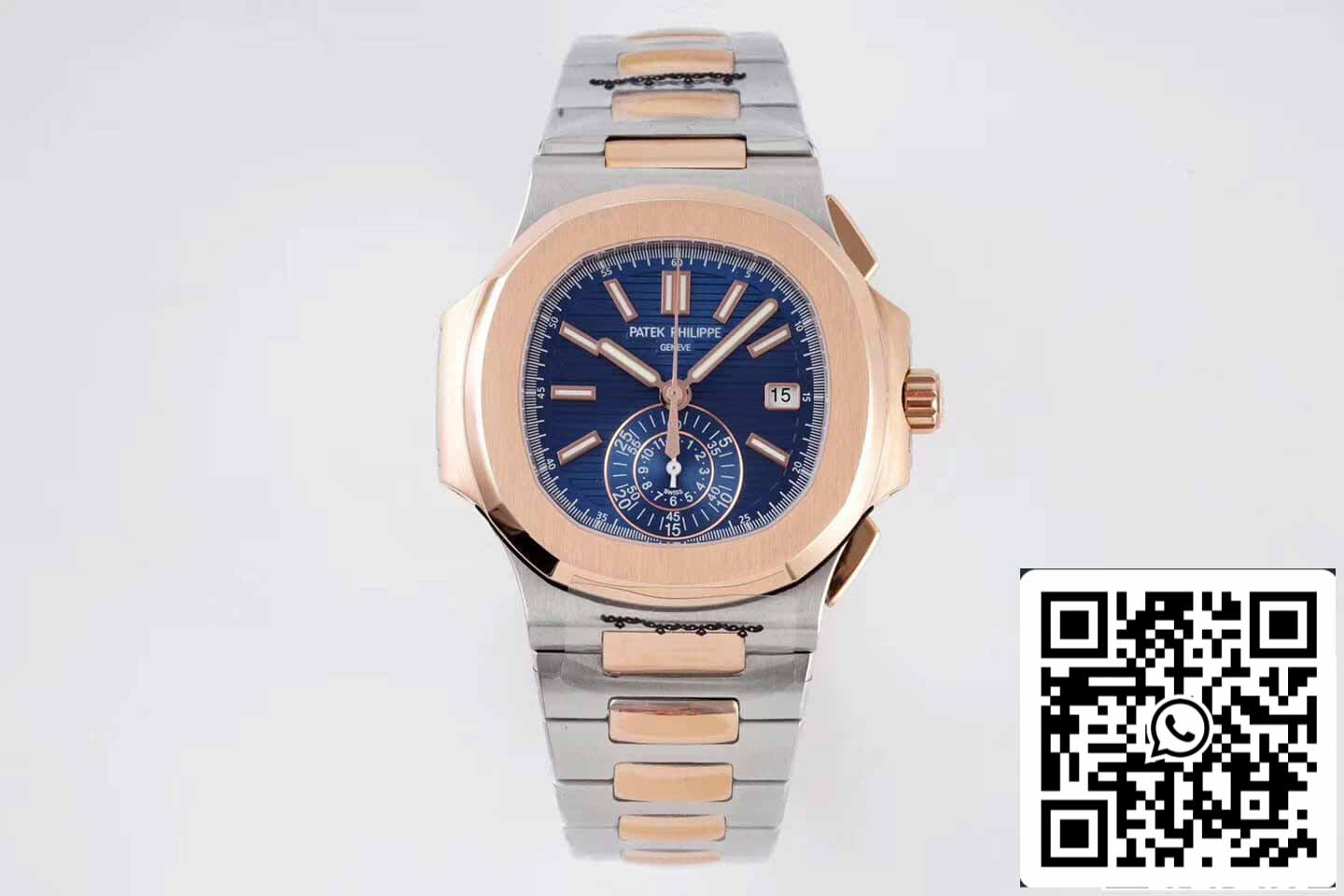 Patek Philippe Nautilus 5980/1AR-001 1:1 Melhor Edição 3K Factory V2 Mostrador Azul