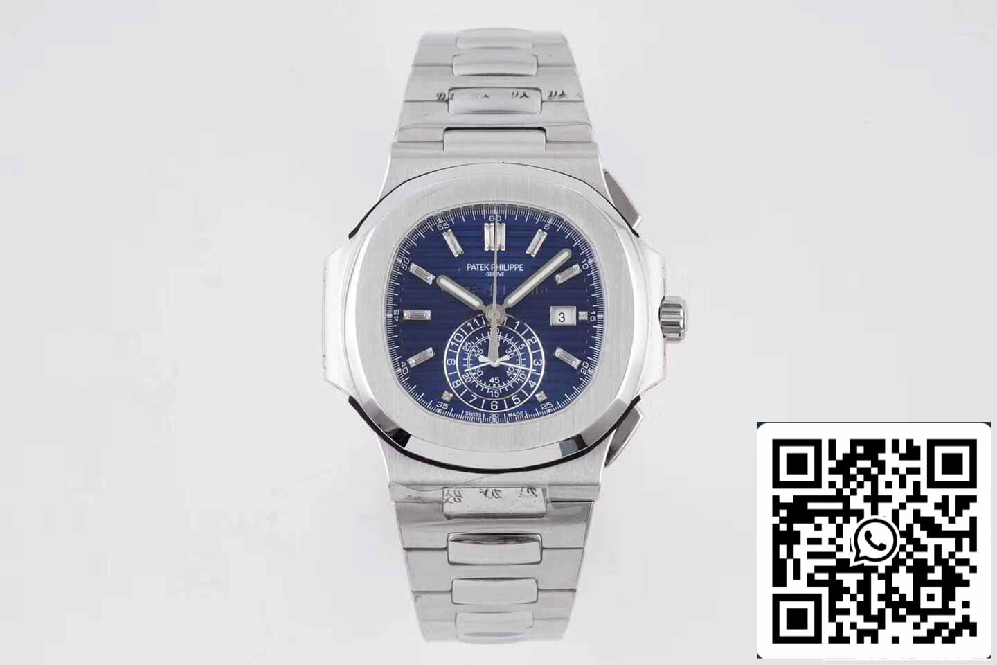 Patek Philippe Nautilus 5976/1G 1:1 Melhor Edição 3K Factory V2 Aço Inoxidável