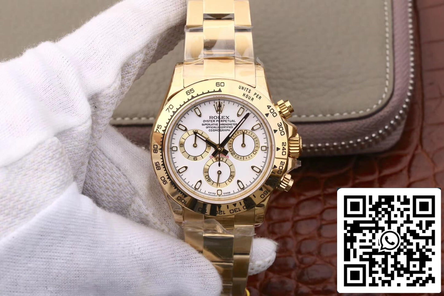 Rolex Daytona Cosmograph M116508-0001 1:1 Best Edition JH Factory weißes Zifferblatt