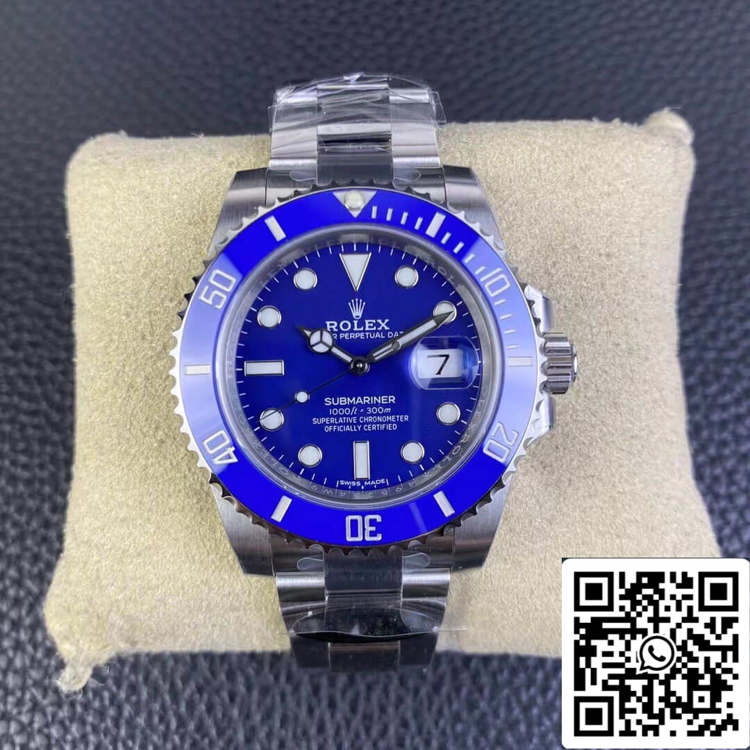 Rolex Submariner 116619LB-97209 40MM 1:1 Best Edition Clean Factory V5 quadrante blu