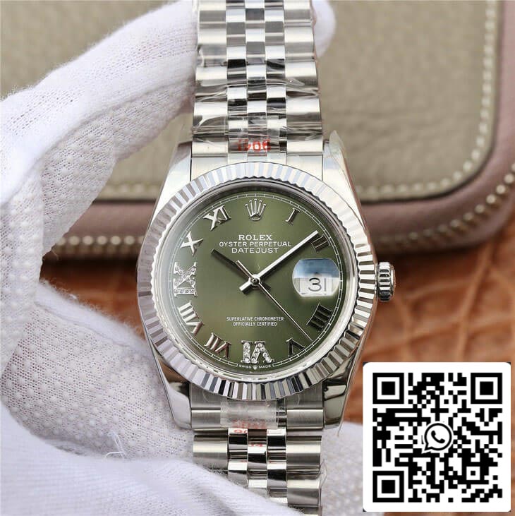 Rolex Datejust 36MM 1:1 Meilleure édition GM Factory Cadran serti de diamants