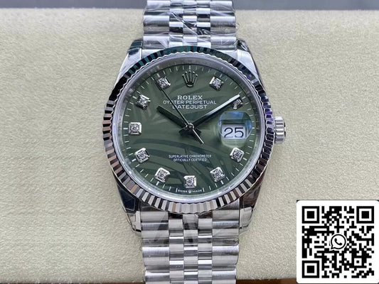 Rolex Datejust M126234-0055 36MM 1:1 Melhor Edição VS Factory Diamond Dial