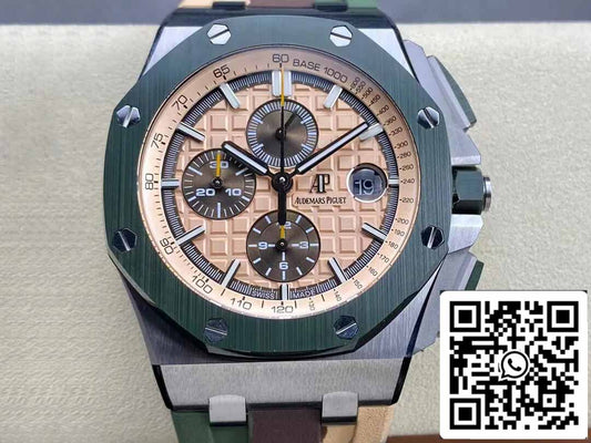 Audemars Piguet Royal Oak Offshore 26400SO.OO.A054CA.01 1:1 Melhor Edição APF Factory Mostrador Bege