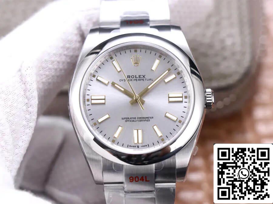 Rolex Oyster Perpetual M124300-0001 41MM 1:1 Melhor Edição EW Factory Aço Inoxidável