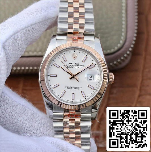 Rolex Datejust M126231-0017 36MM 1:1 Meilleure édition GM Factory Cadran blanc