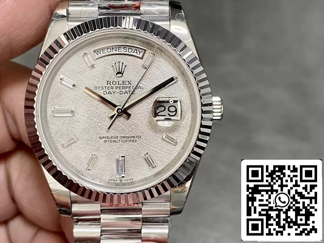 Rolex Day Date M228236-0011 1:1 Meilleure édition GM Factory Meteorite Dial V2