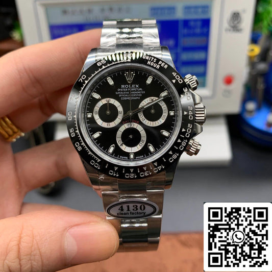 Rolex Cosmograph Daytona M116500LN-0002 1:1 Meilleure édition Clean Factory V3 Lunette en céramique