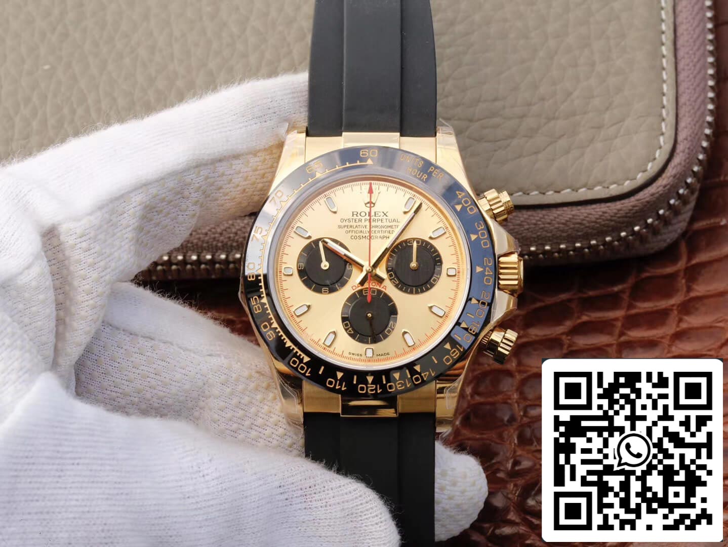 Rolex Daytona Cosmograph 116518ln 1:1 Best Edition JH Factory V6 Gelbgold-Zifferblatt