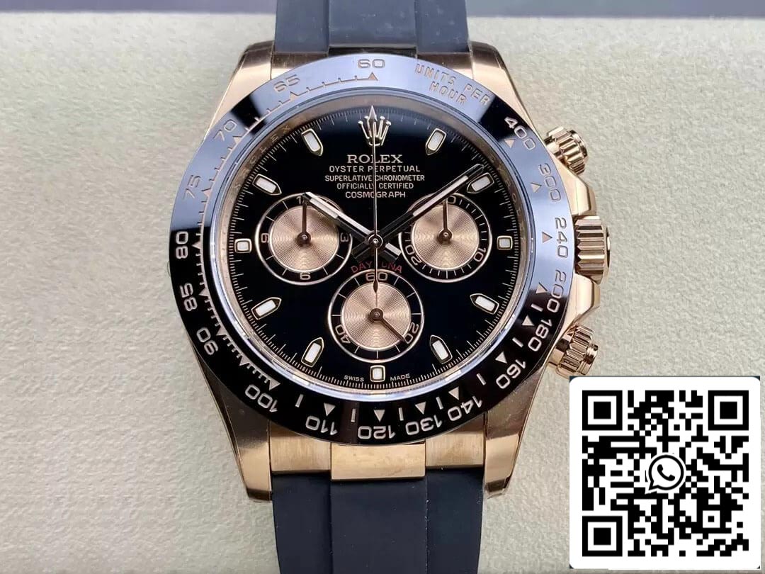 Rolex Cosmograph Daytona M116515LN-0017 1:1 Melhor Edição Clean Factory Mostrador Preto