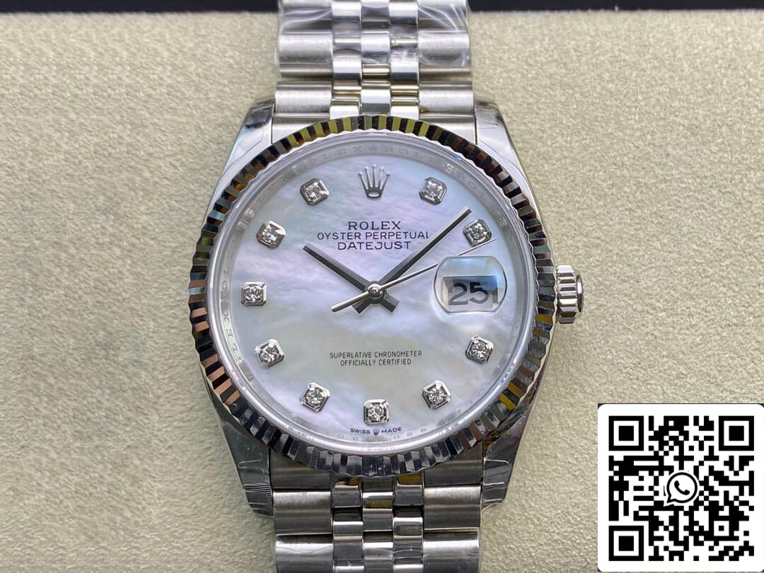 Rolex Datejust 178384-NG-63160 31MM 1:1 Best Edition EW Factory Silbernes weißes Zifferblatt