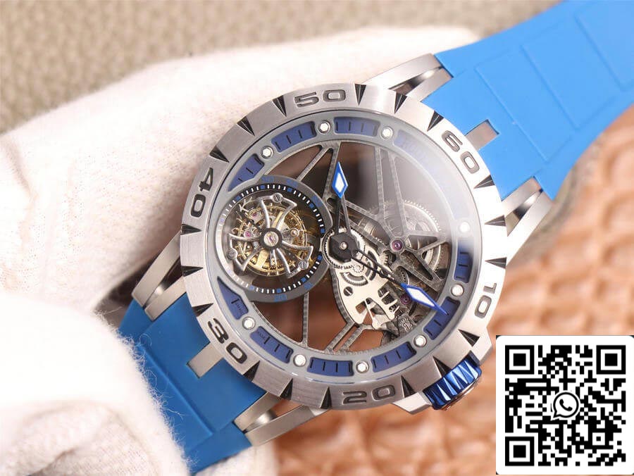 Roger Dubuis Excalibur Spidr RDDBEX0479 1:1 Best Edition JB Factory Tourbillon Skeleton Dial