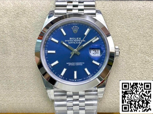 Rolex Datejust M126300-0002 41MM 1:1 Melhor Edição VS Mostrador Azul de Fábrica