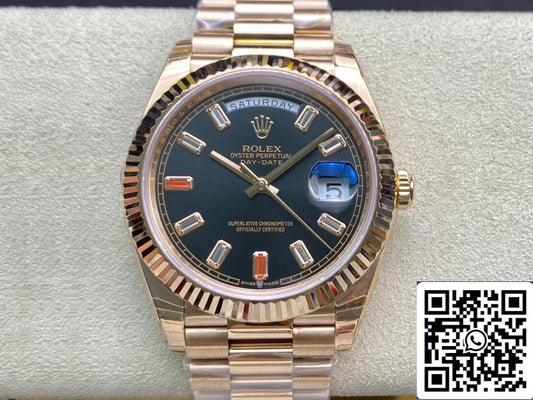 Rolex Day Date 40MM 1:1 Meilleure édition EW Factory Or rose