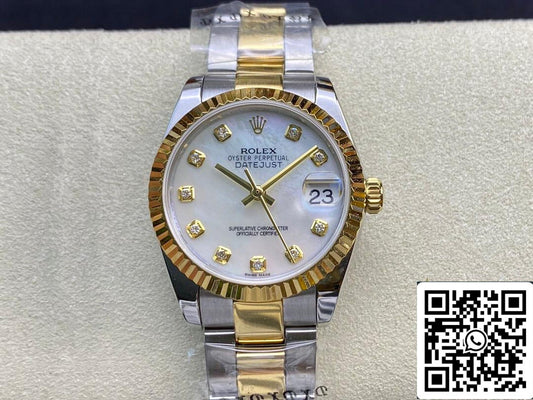 Rolex Datejust M278273-0027 31MM 1:1 Melhor Edição EW Factory Diamond-set Dial