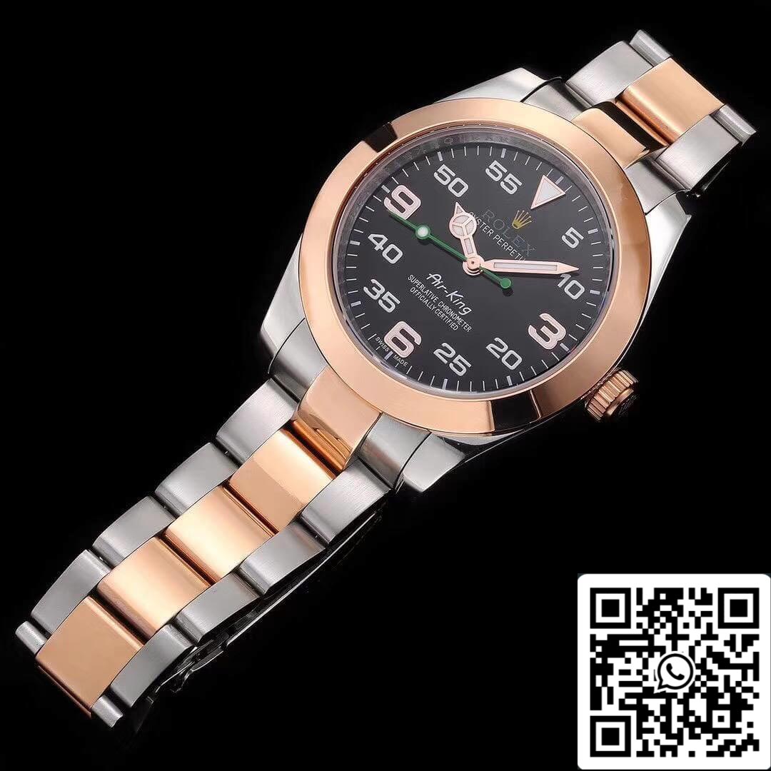 Rolex Air-King 116900 JF Factory 1:1 Best Edition Swiss ETA3131 Rose Gold