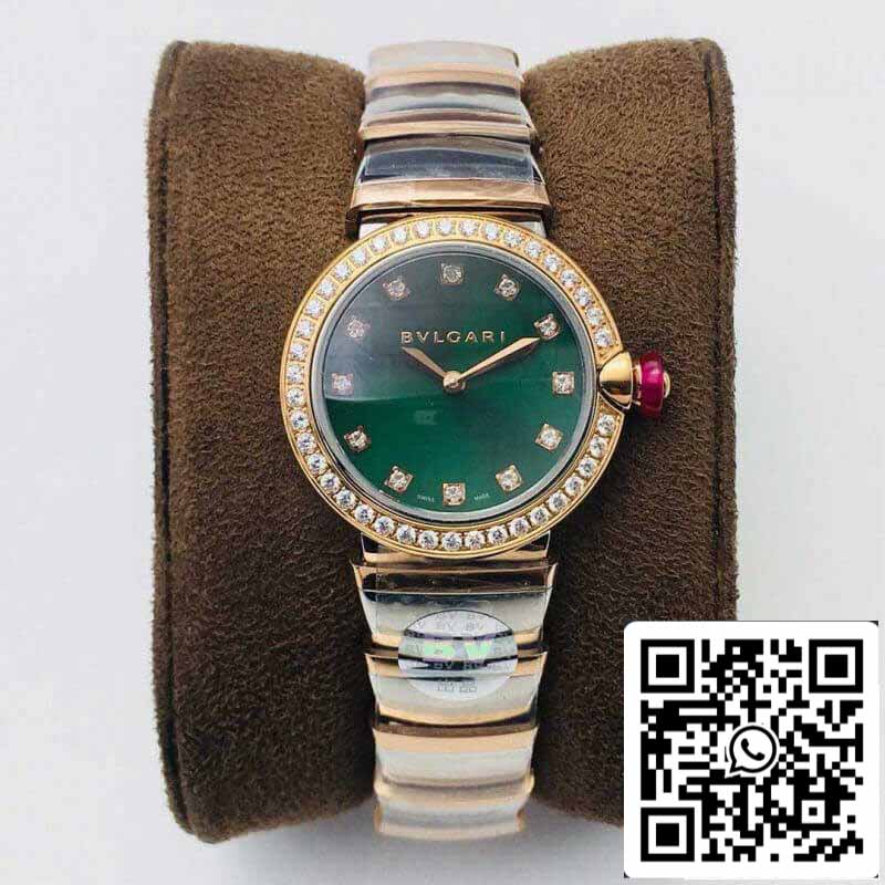 Bvlgari LVCEA 1:1 Best Edition BV Factory Cadran vert serti de diamants