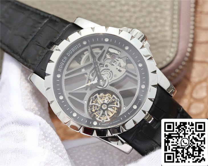 Roger Dubuis Excalibur RDDBEX0260 1:1 Best Edition JB Factory Skeleton Tourbillon Dial