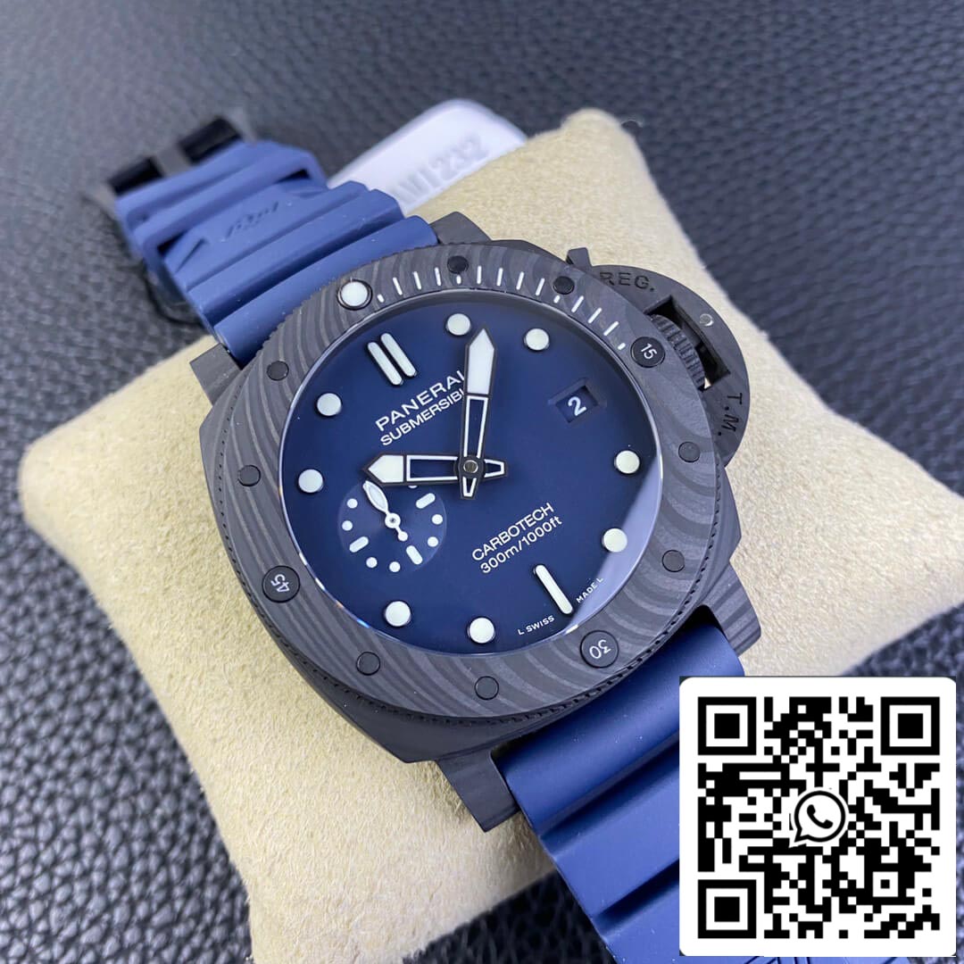 Panerai Submersible PAM01232 1:1 Meilleure édition VS Cadran bleu d'usine