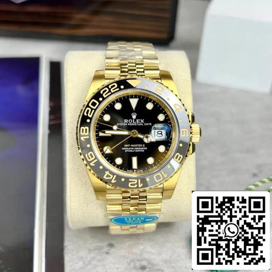 Rolex GMT Master II M126718GRNR-0001 1:1 Meilleure édition Clean Factory Cadran noir