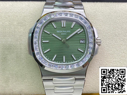 Patek Philippe Nautilus 5711/1300A-001 1:1 Meilleure édition 3K Cadran vert usine