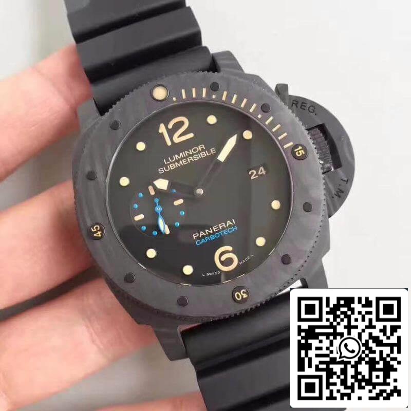 Panerai Luminor Submersible PAM616 VS Factory Men Watches 1:1 Best Edition Swiss ETA P9000 Black