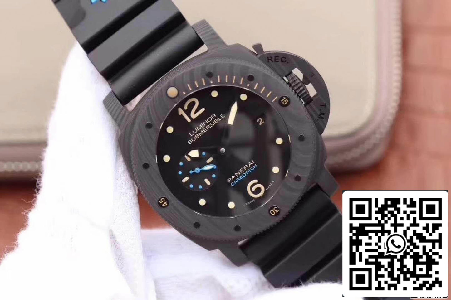 Panerai Luminor Submersible PAM616 VS Factory 1:1 Meilleure édition suisse ETA P9000 Superlumed Black Dia