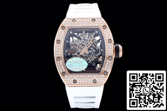 Richard Mille RM035 Cassa in oro rosa con diamanti KV Factory in scala 1:1 delle Americhe