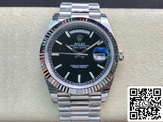 Rolex Day Date M228236-0003 1:1 Meilleure édition EW Factory Cadran noir