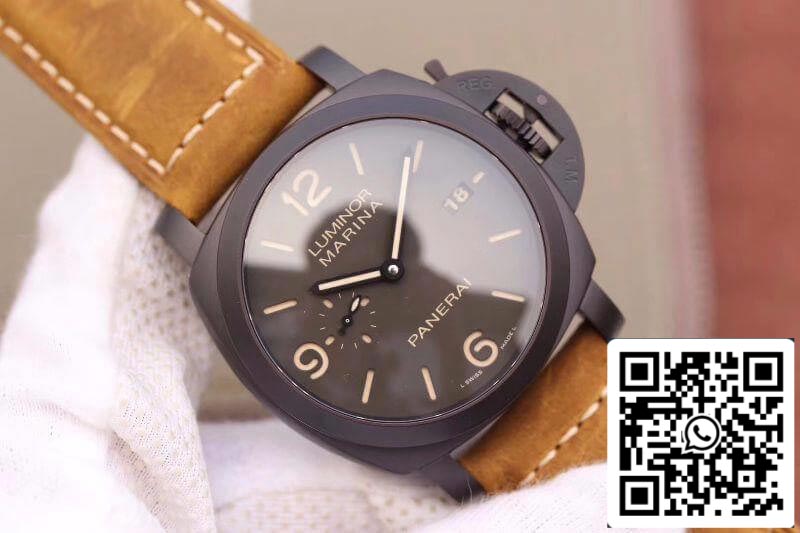 Panerai Luminor PAM386 VS Factory 1:1 Meilleure édition suisse ETA P9000 Cadran et aiguilles gris superluminés