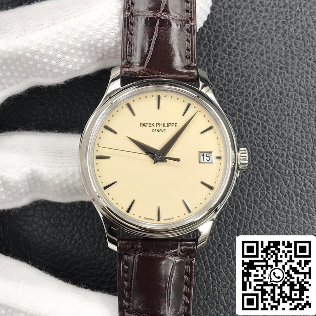 Patek Philippe Calatrava 5227G-001 1:1 Meilleure édition 3K Bracelet en cuir d'usine