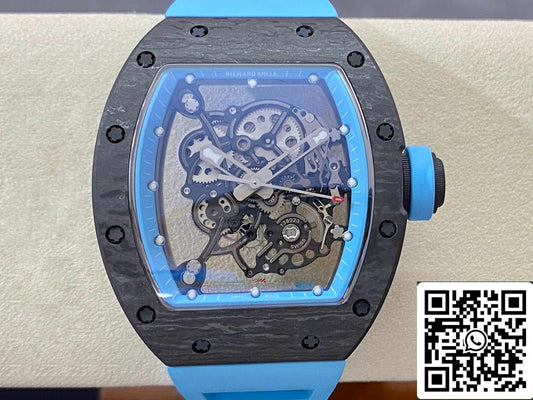 Richard Mille RM-055 1:1 Meilleure édition BBR Factory Bracelet bleu