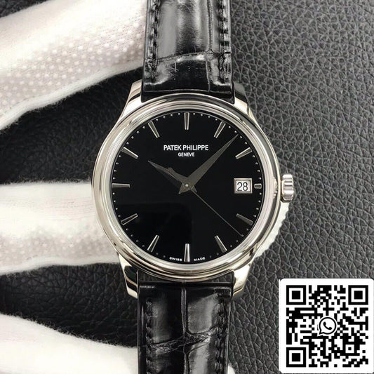 Patek Philippe Calatrava 5227G-010 1:1 Melhor Edição 3K Mostrador Preto de Fábrica