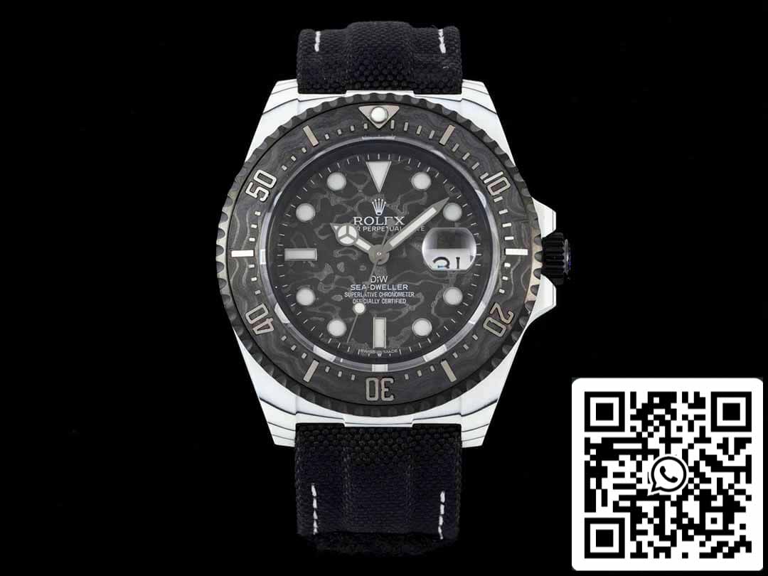 Rolex Sea-Dweller 1:1 Meilleure édition Diw Factory Bracelet noir en fibre de carbone