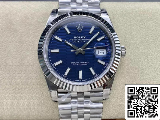 Rolex Datejust M126334-0031 41MM 1:1 Melhor Edição VS Mostrador Azul de Fábrica