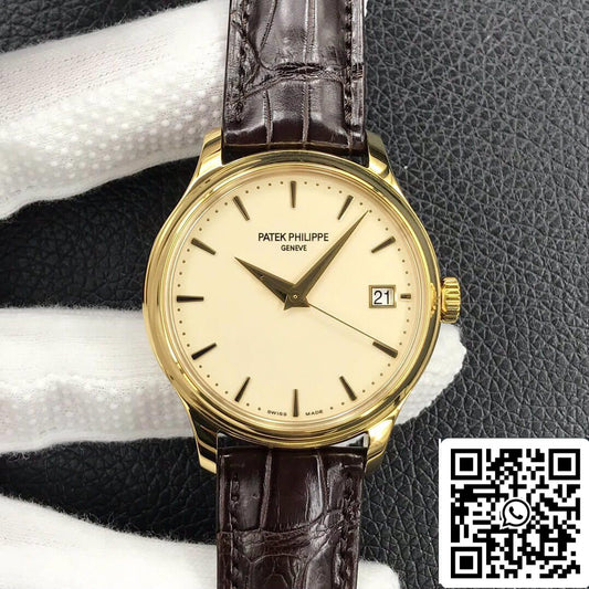 Patek Philippe Calatrava 5227J-001 1:1 Melhor Edição 3K Fábrica Ouro Amarelo