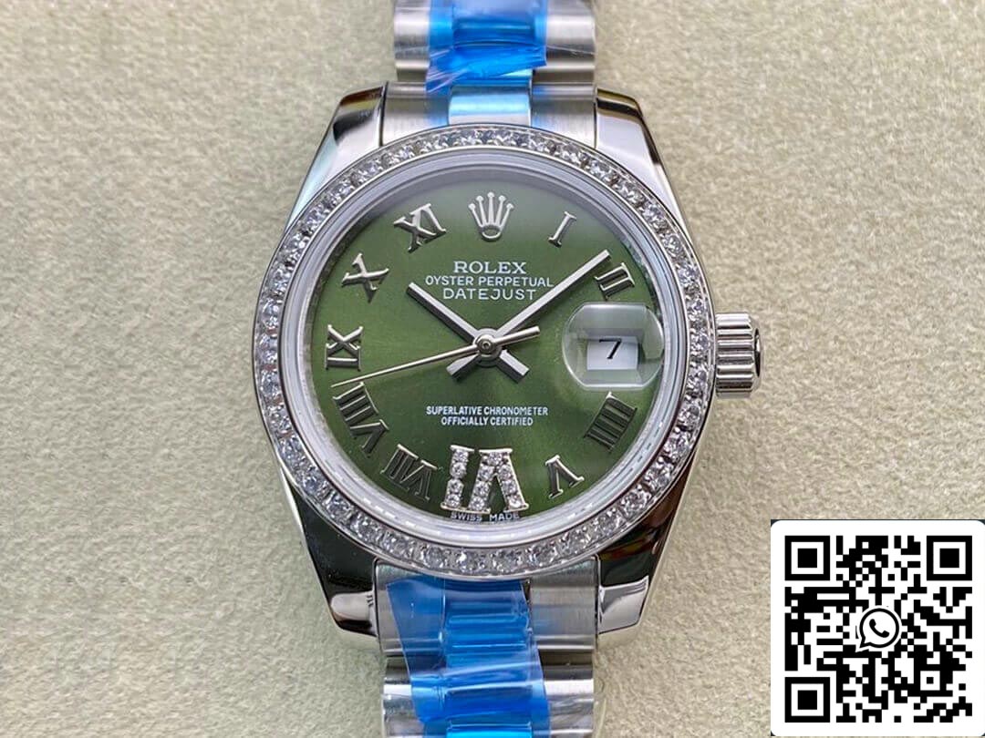 Rolex Datejust 28MM 1:1 Best Edition BP Factory Diamond-set Green Dial