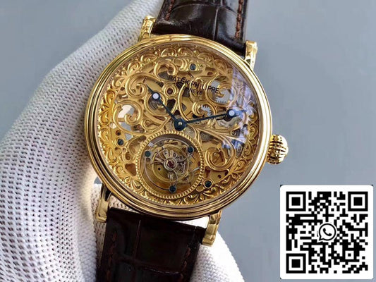 Patek Philippe Tourbillon P83000 1:1 Melhor Edição Turbilhão Suíço em Ouro Amarelo