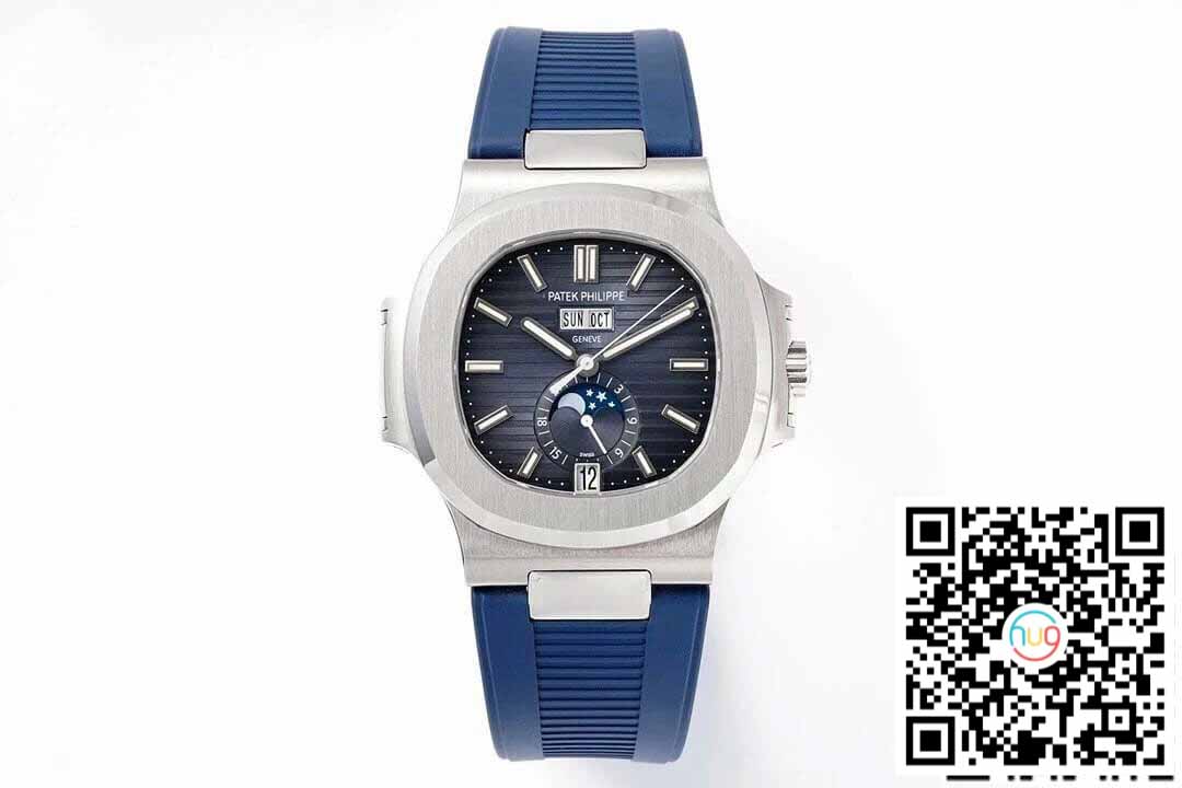 Patek Philippe Nautilus 5726/1A-014 1:1 Meilleure édition PPF Factory Bleu Noir Cadran Dégradé