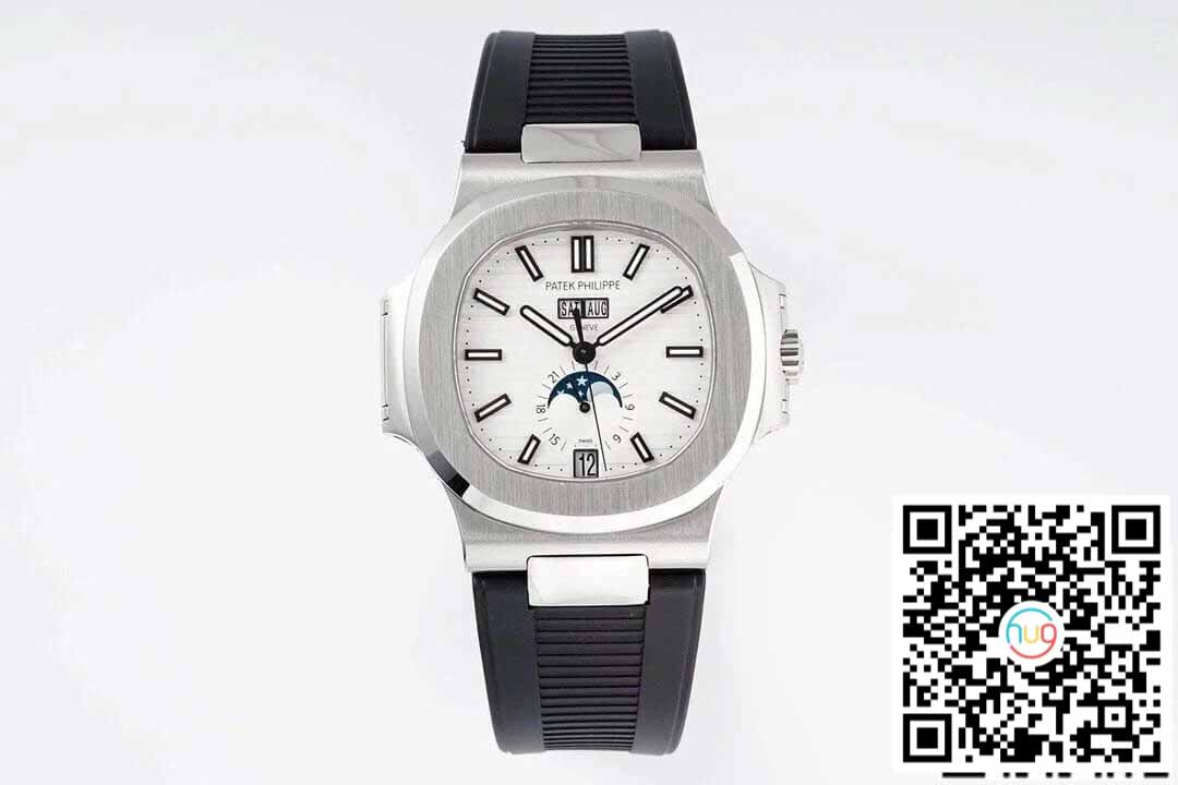 Patek Philippe Nautilus 5726/1A-010 1:1 Best Edition PPF Factory Black Rubber Strap