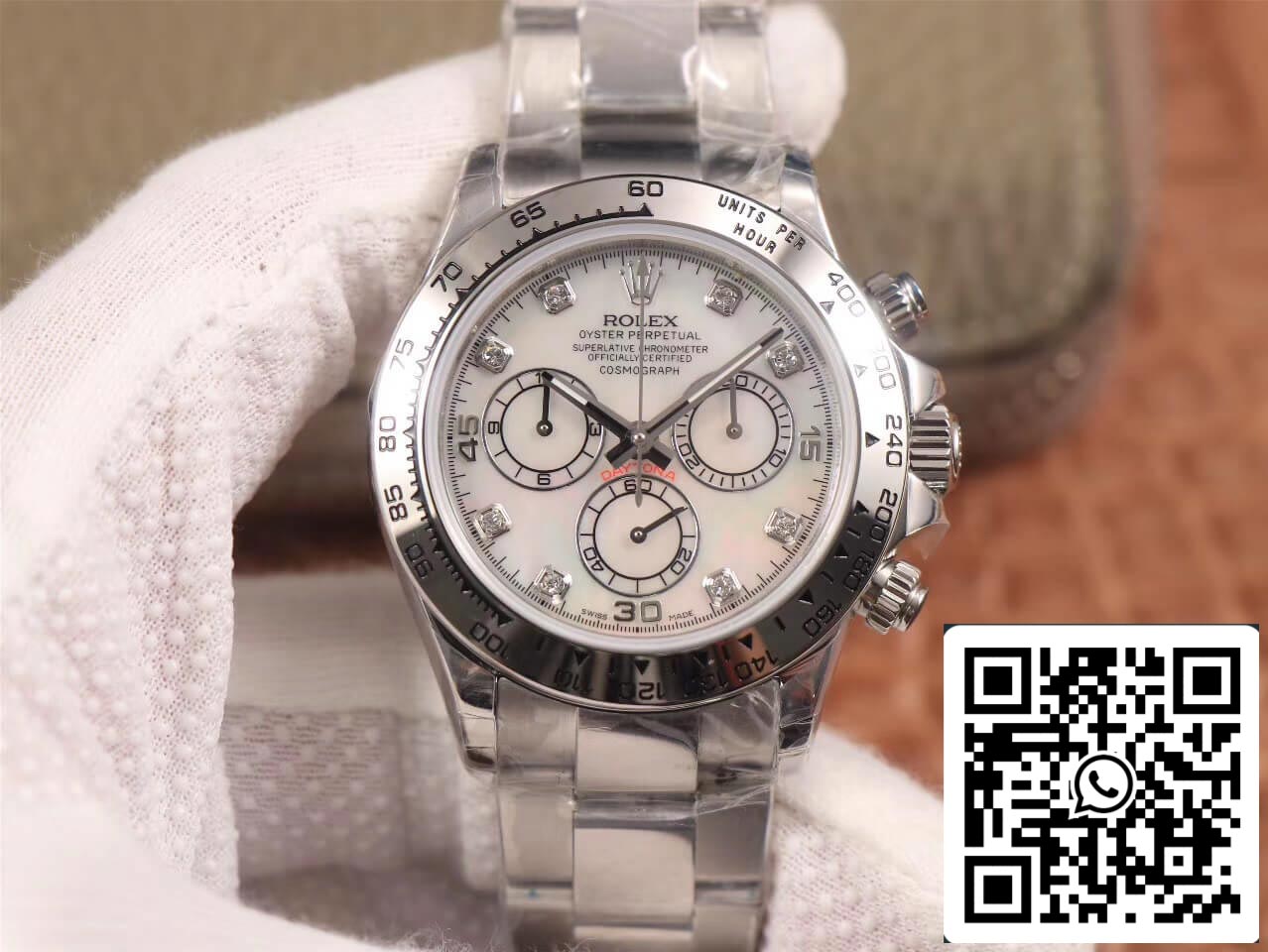 Rolex Daytona Cosmograph 116520-78590 1:1 Mejor edición JH Factory Diamond Dial