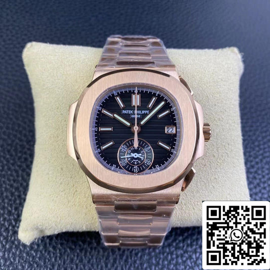 Patek Philippe Nautilus 5980/1R-001 1:1 Meilleure édition 3K Factory V2 Cadran noir