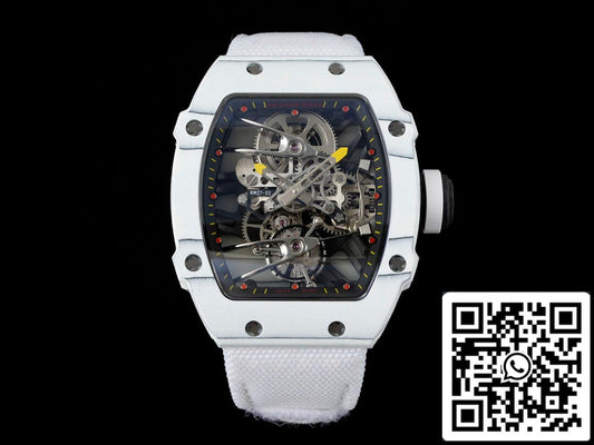 Richard Mille RM27-02 Rafael Nadal Tourbillon 1:1 Meilleure édition RM Factory White Stra