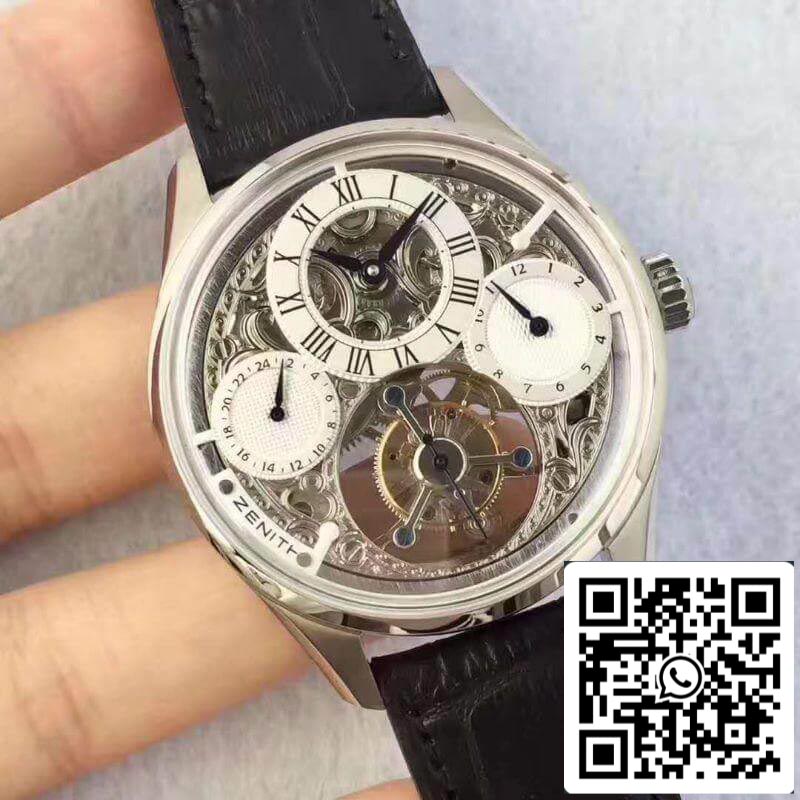 Zenith EP Calender Skeleton Tourbillon RG/LE 1:1 Meilleure édition Swiss Tourbillon