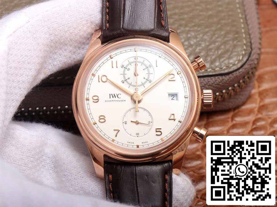 IWC Portugieser IW390301 1:1 Mejor edición ZF Factory esfera blanca