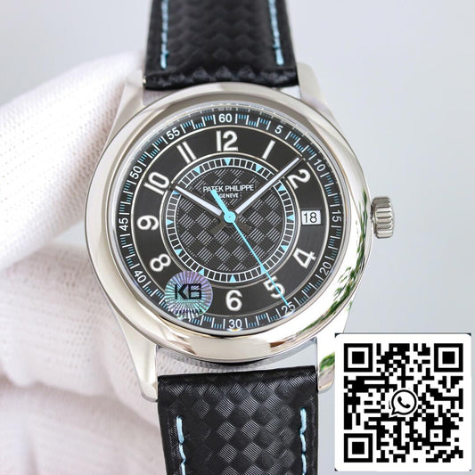 Patek Philippe Calatrava 6007G-011 1:1 Melhor Edição GS Factory Mostrador Preto