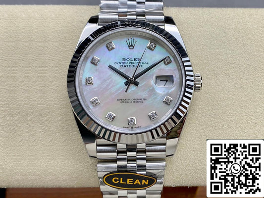 Rolex Datejust M126334-0020 1:1 Best Edition Clean Factory Mosaik Diamant-Zifferblatt