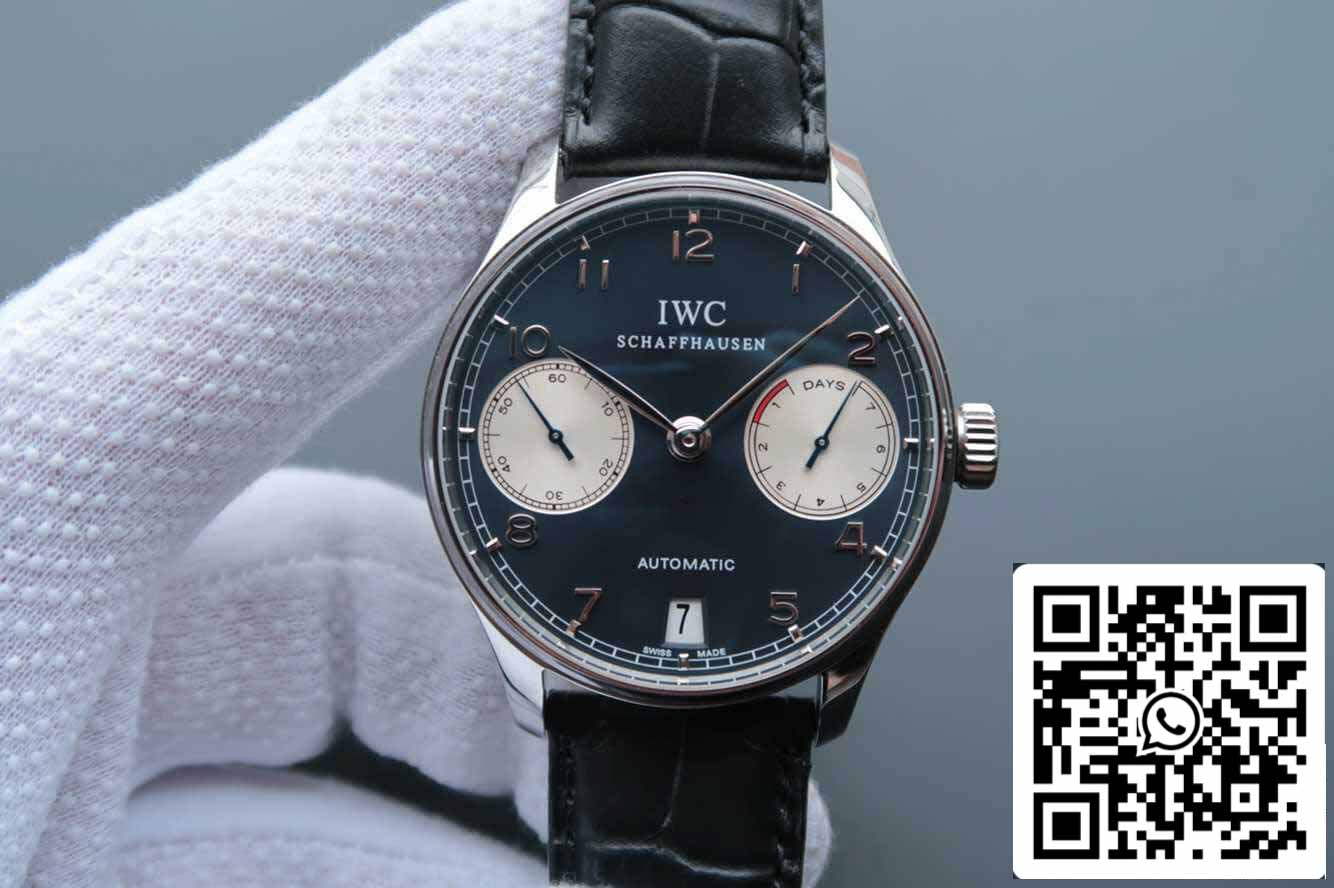 IWC Portugieser IW500112 1:1 Meilleure édition ZF Factory V5 Cadran bleu foncé