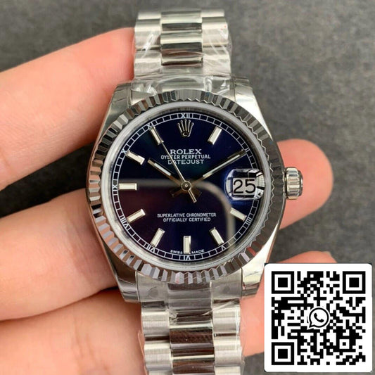 Rolex Datejust M178274-0038 1:1 Mejor edición GS Factory esfera azul