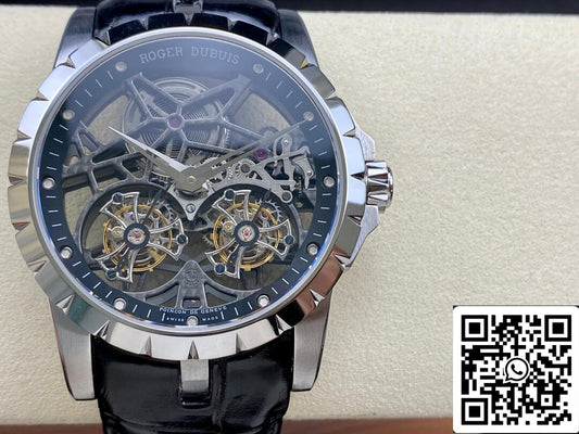 Roger Dubuis Excalibur RDDBEX0396 1:1 Meilleure édition YS Factory Skeleton Double Tourbillon Dial